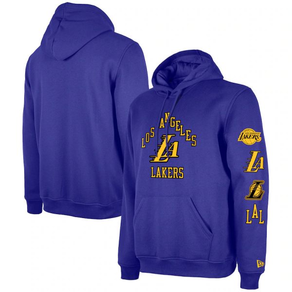 Men Los Angeles Lakers Purple 2023/24 City Edition Pullover Hoodie