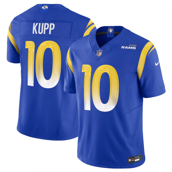 Men Los Angeles Rams #10 Cooper Kupp Royal 2023 F.U.S.E. Vapor Untouchable Limited Stitched Football Jersey
