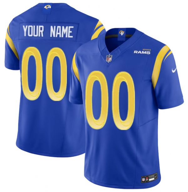 Los Angeles Rams Active Player Custom Blue 2023 F.U.S.E. Vapor Untouchable Limited Stitched Football Jersey