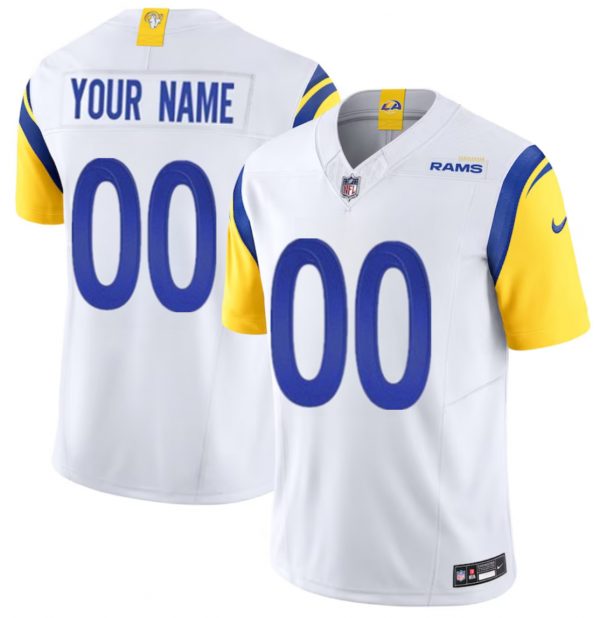 Los Angeles Rams Active Player Custom White 2023 F.U.S.E. Vapor Untouchable Limited Stitched Football Jersey