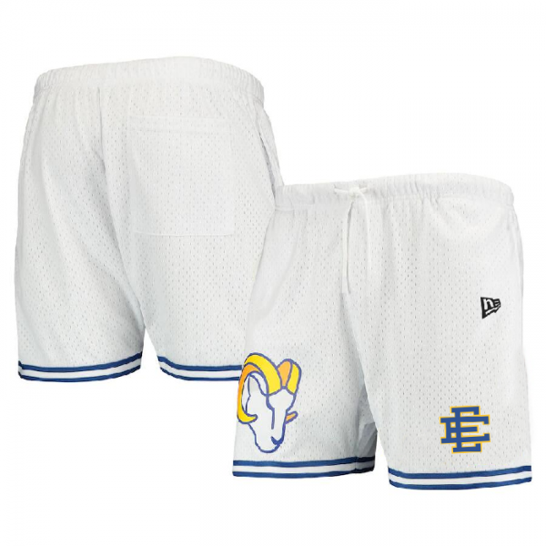 Men Los Angeles Rams Pro White/Blue Shorts