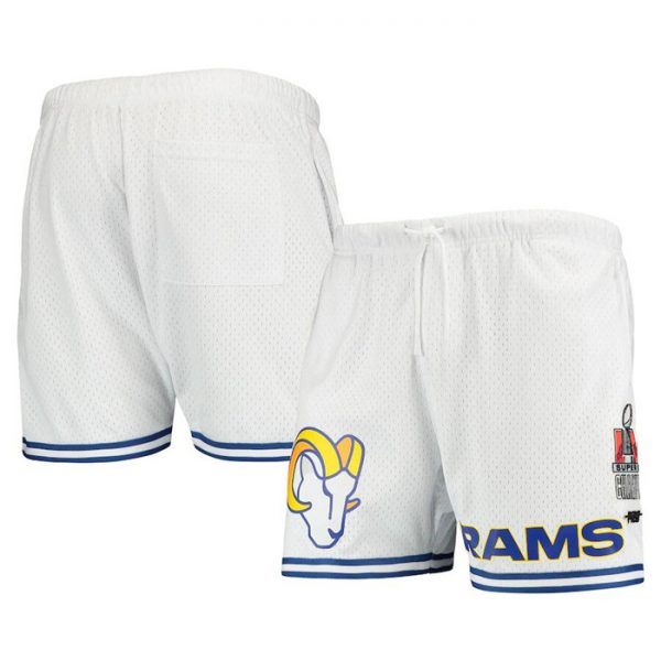 Men Los Angeles Rams White Shorts