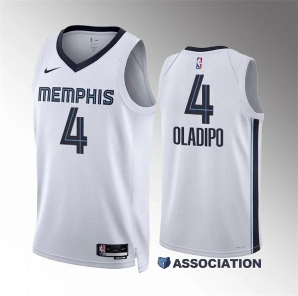 Men Memphis Grizzlies #4 Victor Oladipo White Association Edition Stitched Jersey