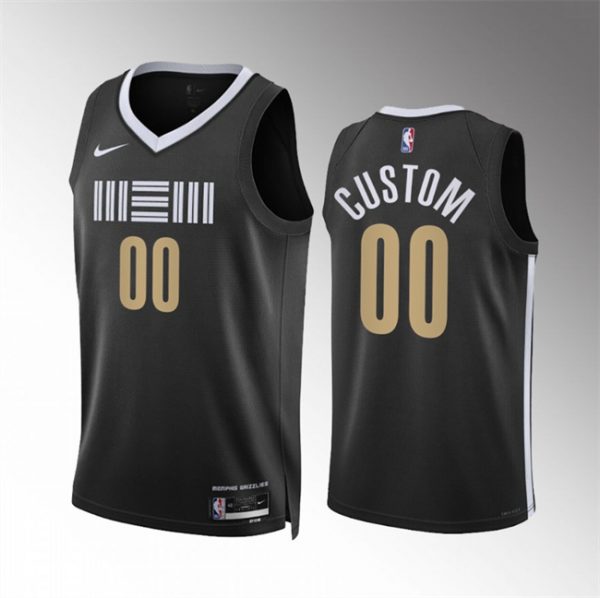 Memphis Grizzlies Active Player Custom Black 2023/24 City Edition Stitched Basketball Jersey