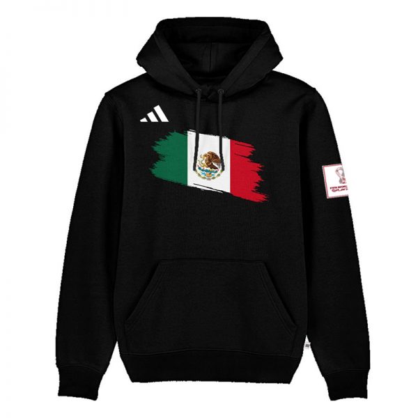 Men Mexico World Cup Soccer Hoodie Black