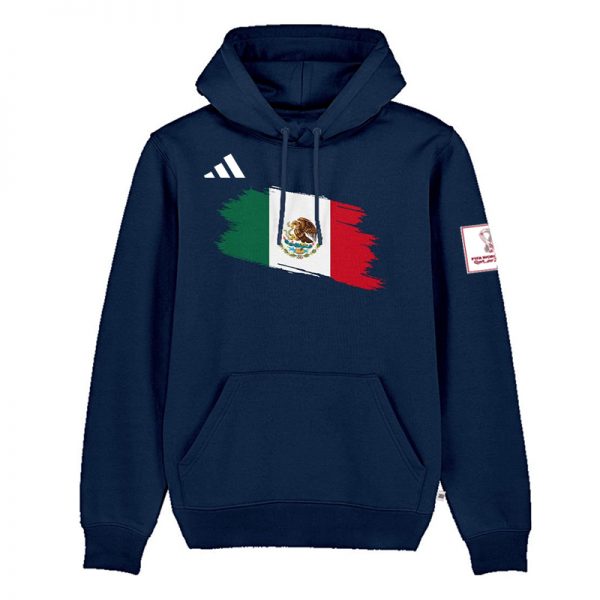 Men Mexico World Cup Soccer Hoodie Navy