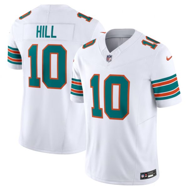 Men Miami Dolphins #10 Tyreek Hill White 2023 F.U.S.E Alternate Vapor Limited Stitched Football Jersey
