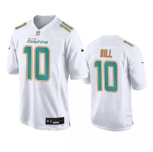 Men Miami Dolphins #10 Tyreek Hill White Fashion Vapor Untouchable Stitched Football Jersey