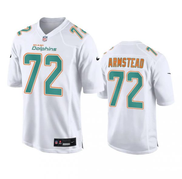 Men Miami Dolphins #72 Terron Armstead White Fashion Vapor Untouchable Stitched Football Jersey