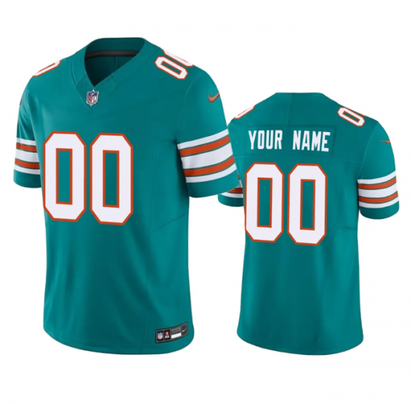 Miami Dolphins Active Player Custom Aqua 2023 F.U.S.E Vapor Limited Stitched Football Jersey