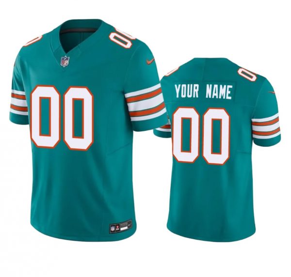 Miami Dolphins Active Player Custom Aqua 2023 F.U.S.E Vapor Untouchable Limited Stitched Football Jersey