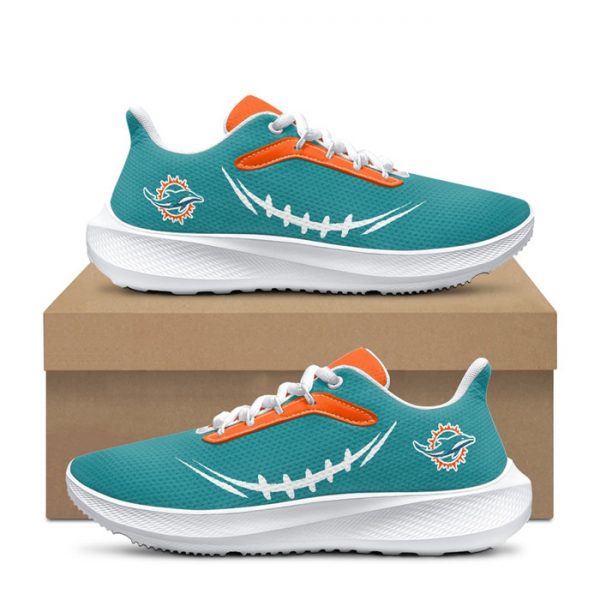Men Miami Dolphins Aqua Running Shoe 001