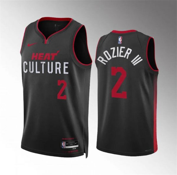 Men Miami Heat #2 Terry Rozier III Black 2023/24 City Edition Stitched Basketball Jersey