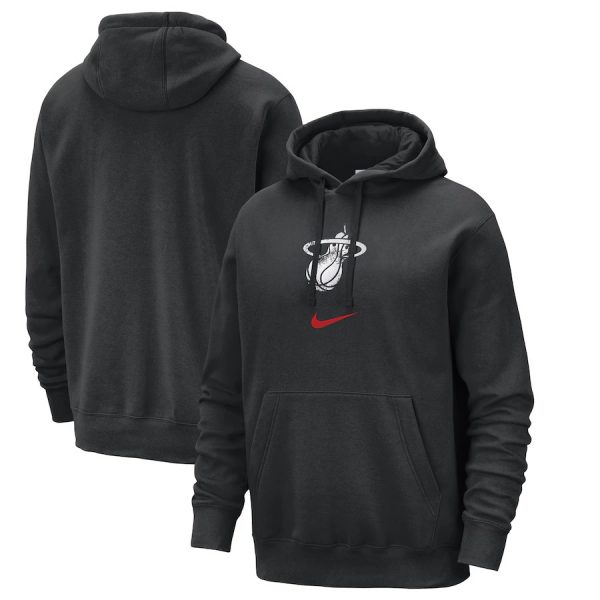 Men Miami Heat Black 2023/24 City Edition Essential Club Pullover Hoodie