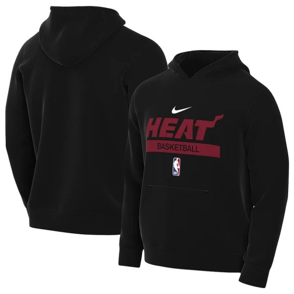 Men Miami Heat Black Spotlight Fleece Overhead Hoodie