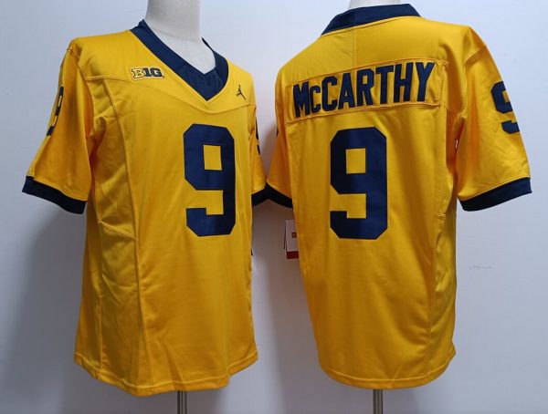 Men Michigan Wolverines #9 J.J. McCarthy 2023 F.U.S.E. Navy Stitched Jersey