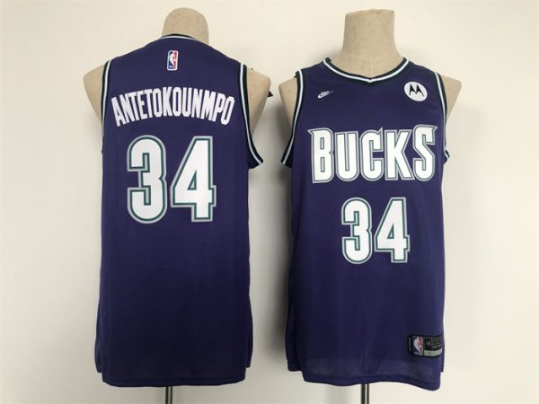 Men Milwaukee Bucks #34 Giannis Antetokounmpo Black Stitched Basketball Jersey
