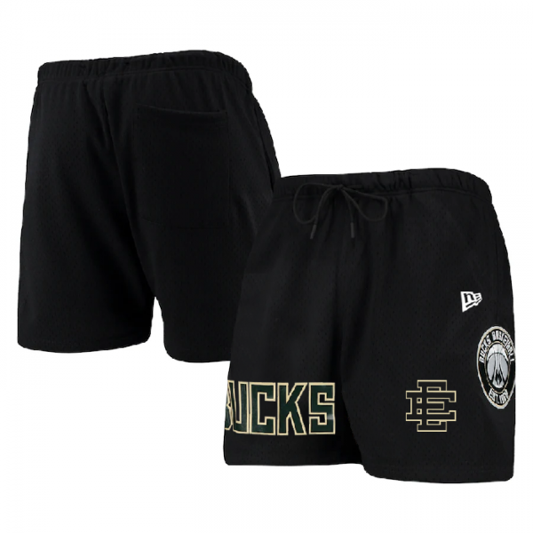 Men Milwaukee Bucks Pro Black Shorts