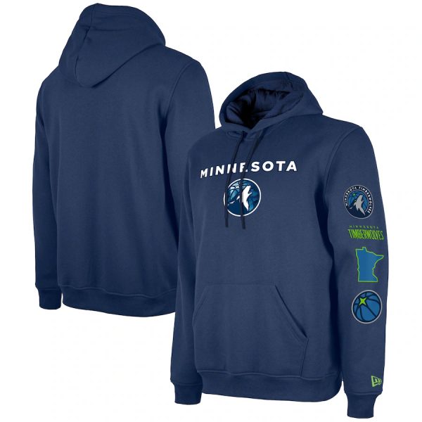 Men Minnesota Timberwolves Navy 2023/24 City Edition Pullover Hoodie