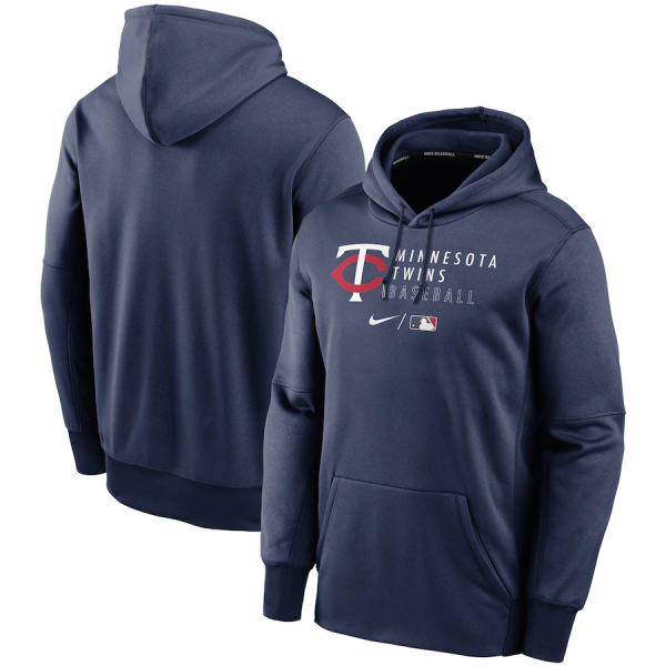 Men Minnesota Twins Navy 2022 Performance Pullover Hoodie