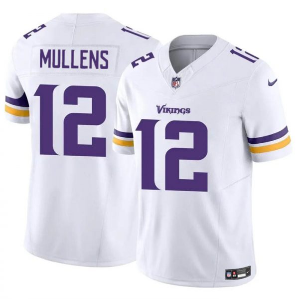 Men Minnesota Vikings #12 Nick Mullens White 2023 F.U.S.E. Vapor Untouchable Limited Stitched Jersey