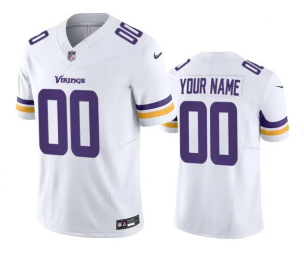 Minnesota Vikings Active Player Custom White 2023 F.U.S.E. Vapor Limited Stitched Football Jersey