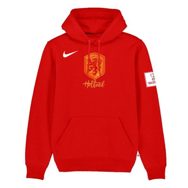 Men Netherlands FIFA World Cup Soccer Hoodie Red