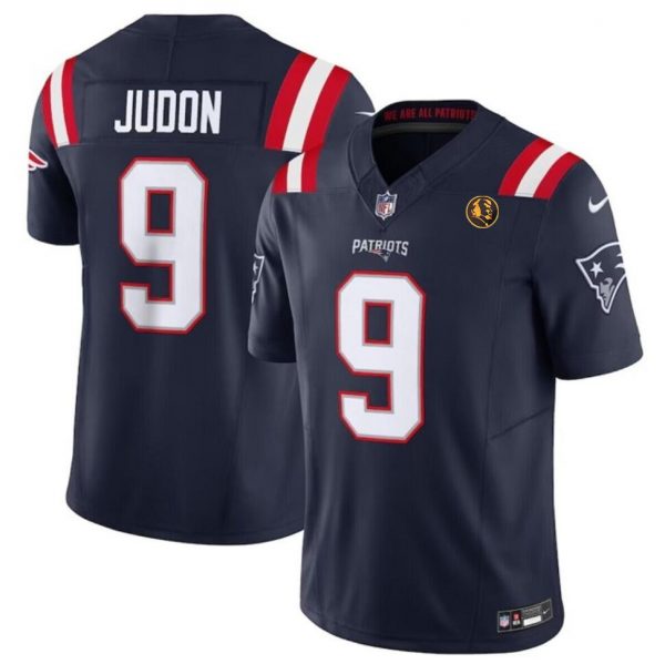 Men New England Patriots #9 Matthew Judon Navy 2023 F.U.S.E. With John Madden Patch Vapor Limited Stitched Football Jersey