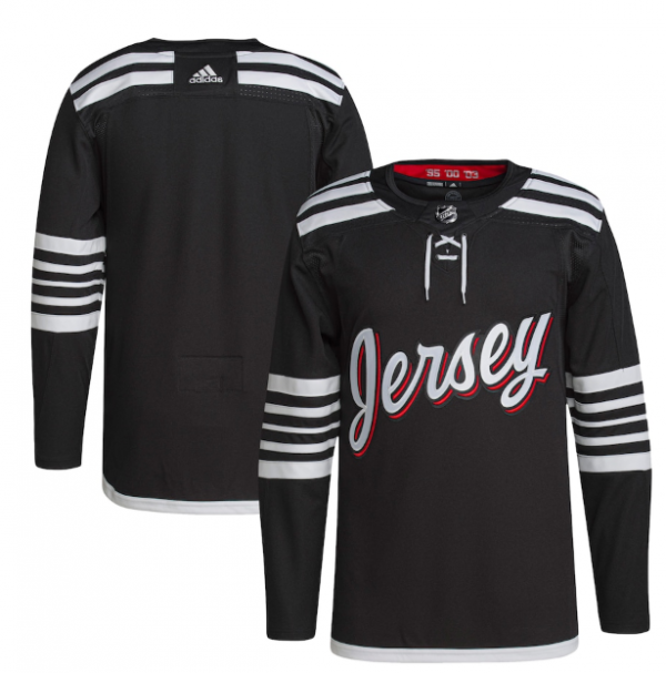 Men New Jersey Devils Blank 2021/22 Black Stitched Jersey