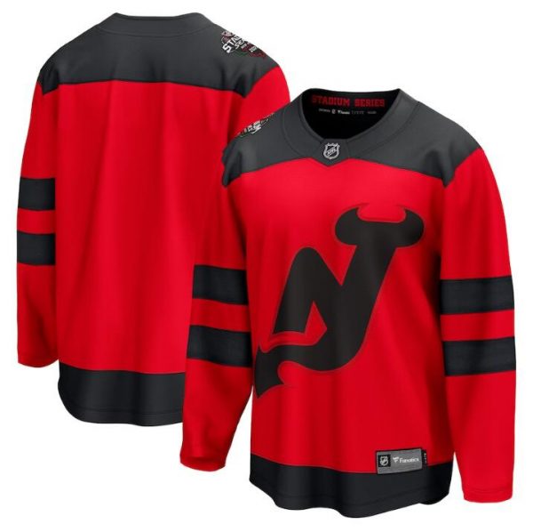 New Jersey Devils Custom Red 2024 Stadium Series Breakaway Stitched Jersey