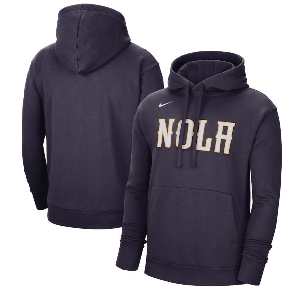 Men New Orleans Pelicans Navy 2022/23 City Edition Essential Pullover Hoodie