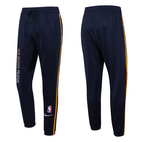 Men New Orleans Pelicans Navy Performance Showtime Basketball Pants
