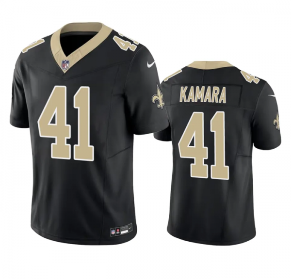 Men New Orleans Saints #41 Alvin Kamara Black 2023 F.U.S.E. Vapor Untouchable Limited Stitched Jersey