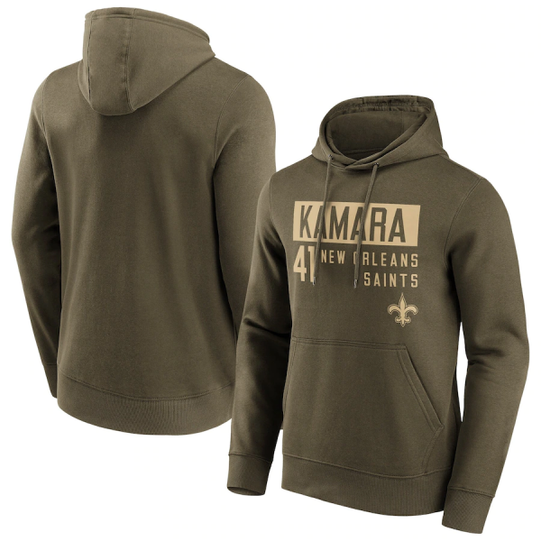 Men New Orleans Saints #41 Alvin Kamara Fashion Name & Number Hoodie