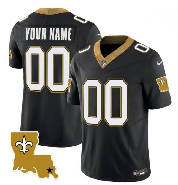 New Orleans Saints ACTIVE PLAYER Custom Black 2023 F.U.S.E. 1987 Legacy Vapor Stitched Jersey