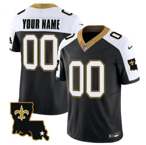 New Orleans Saints ACTIVE PLAYER Custom Black White 2023 F.U.S.E. 1987 Legacy Vapor Stitched Jersey