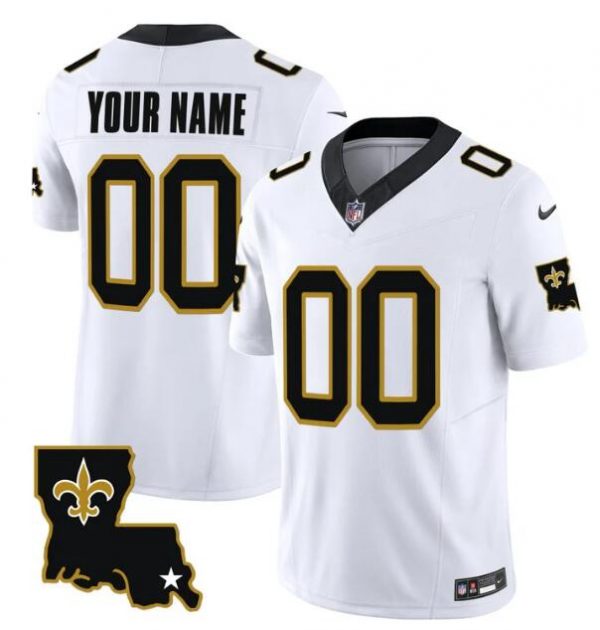New Orleans Saints ACTIVE PLAYER Custom White 2023 F.U.S.E. 1987 Legacy Vapor Stitched Jersey