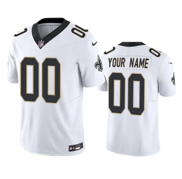 New Orleans Saints Active Player Custom White 2023 F.U.S.E. Vapor Untouchable Limited Stitched Jersey