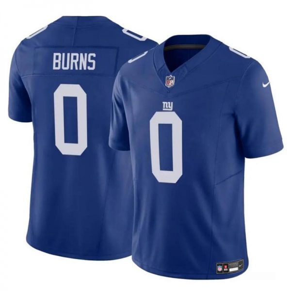 Men New York Giants #0 Brian Burns Blue 2023 F.U.S.E. Vapor Untouchable Limited Stitched Jersey