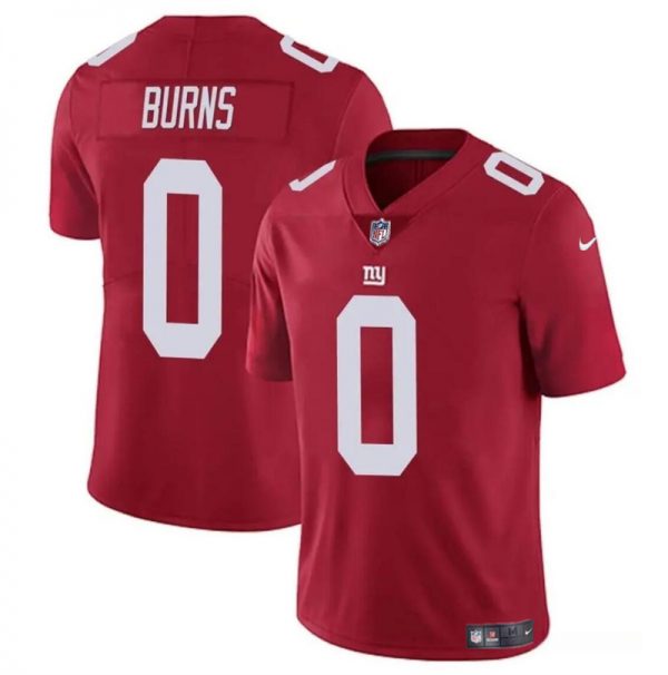 Men New York Giants #0 Brian Burns Red Vapor Untouchable Limited Stitched Jersey