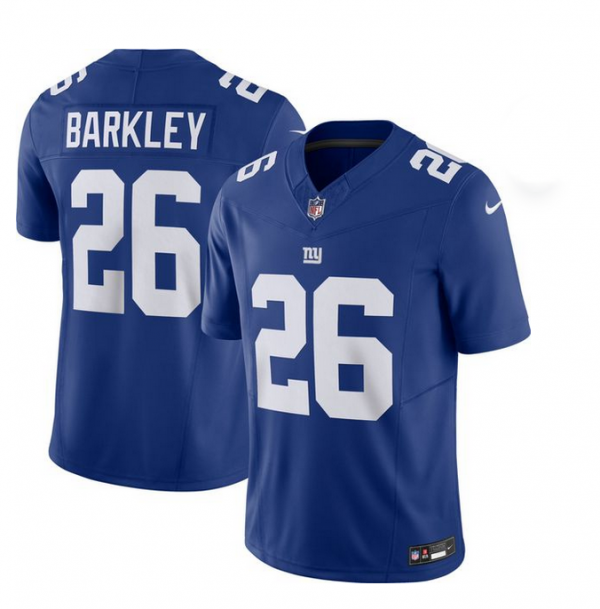 New York Giants ACTIVE PLAYER Custom Blue 2023 F.U.S.E. Vapor Untouchable Limited Stitched Football Jersey