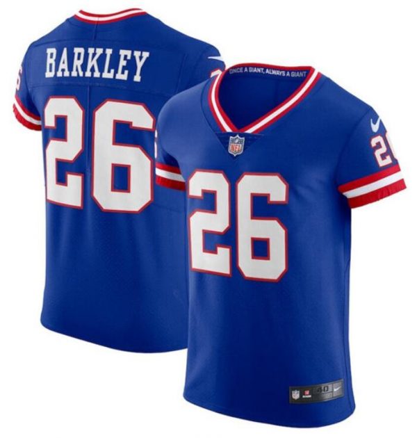 New York Giants Customized Royal Elite Stitched Jersey