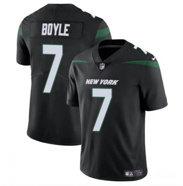 Men New York Jets #7 Tim Boyle Black Vapor Untouchable Limited Stitched Jersey