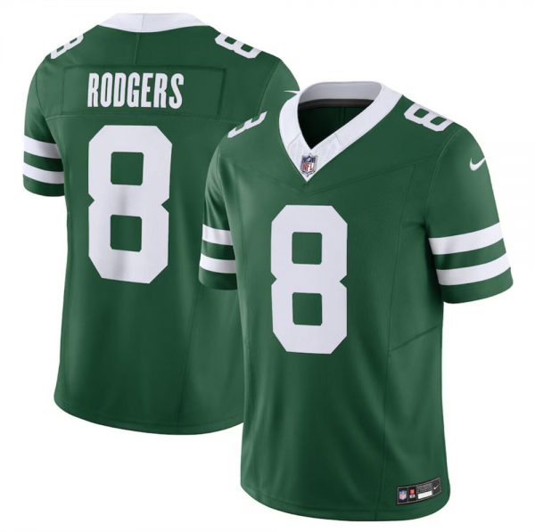 Men New York Jets #8 Aaron Rodgers Green 2024 F.U.S.E. Vapor Limited Stitched Jersey