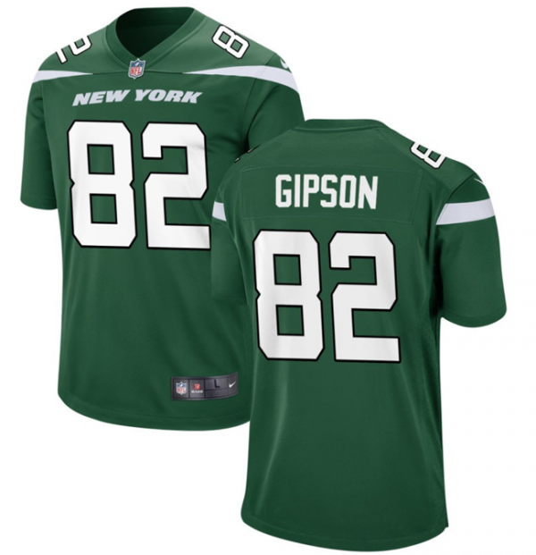 Men New York Jets #82 Xavier Gipson Green Stitched Jersey