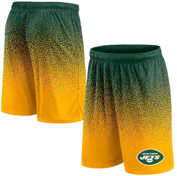 Men New York Jets Green/Yellow Ombre Shorts