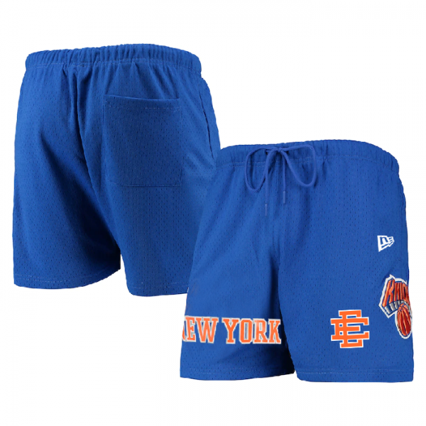 Men New York Knicks Royal Shorts 001