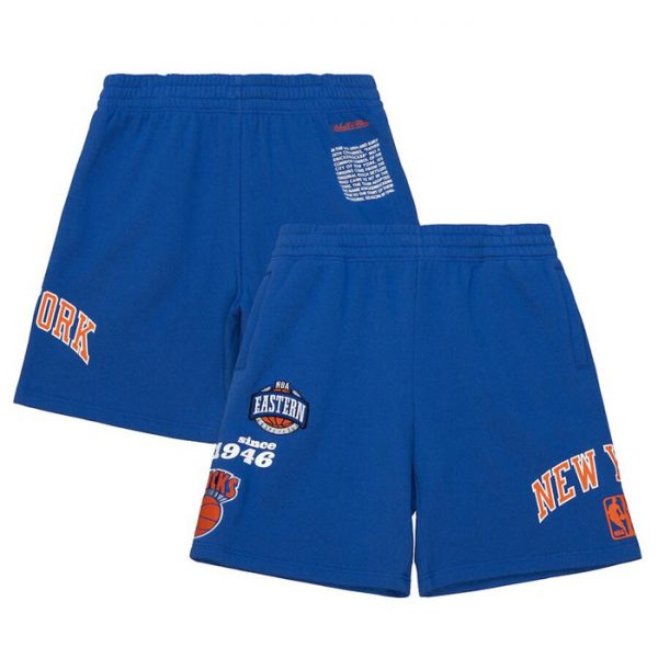Men New York Knicks Royal Shorts 002