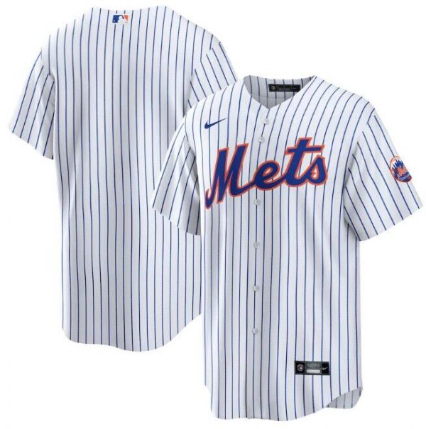 New York Mets ACTIVE PLAYER Custom White With Patch Stitched Baseball Jersey