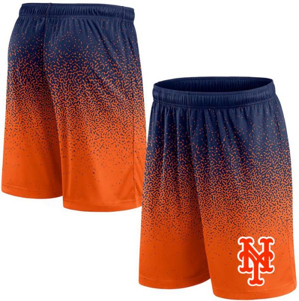 Men New York Mets Navy/Orange Ombre Shorts